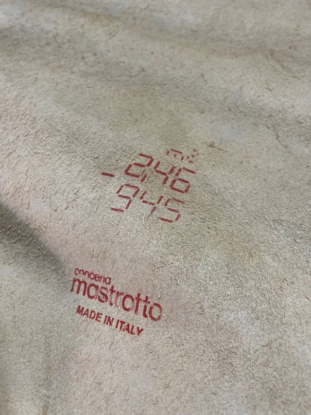 Fogli vera pelle vitello nocciola