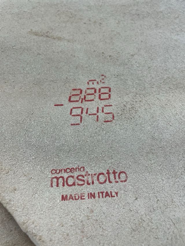 Fogli vera pelle vitello nocciola