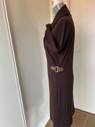 Vestido Ralph Lauren Marrón Lana