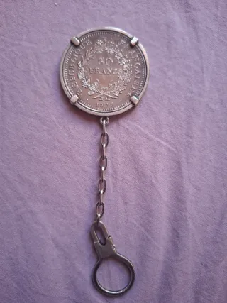 Llavero Moneda 50 Francos Franceses 1977