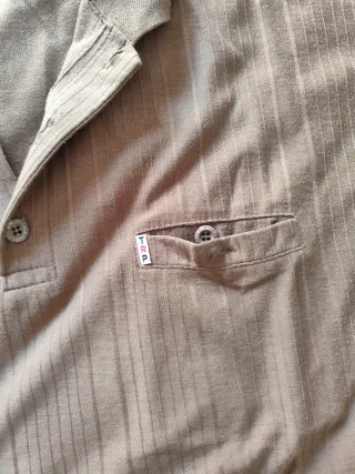 Polo manga larga hombre XXL marrón