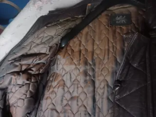 Chaqueta de cuero C&C Company marrón (Negociable)