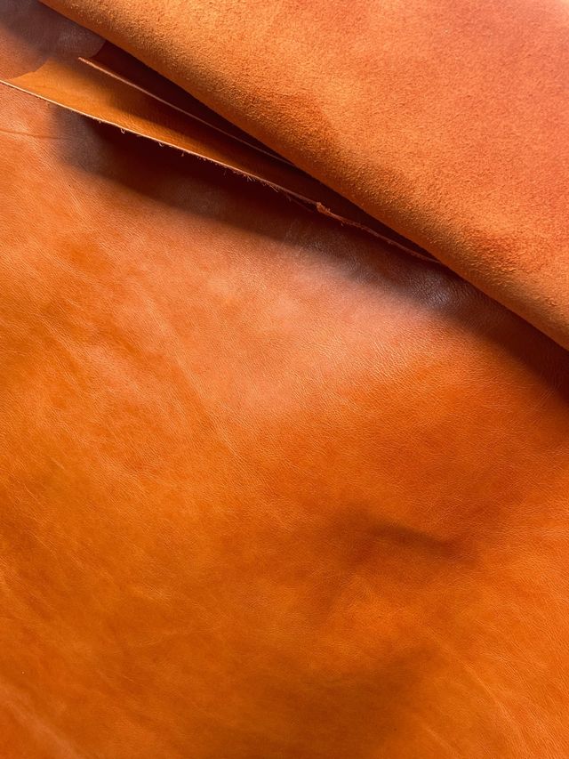 Fogli Vera Pelle Arancione
