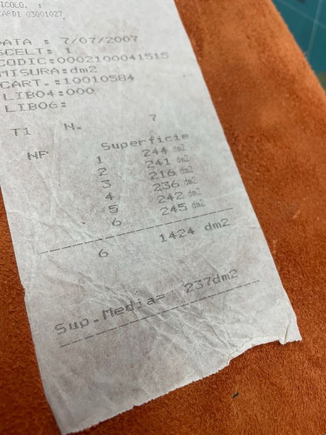 Fogli Vera Pelle Arancione