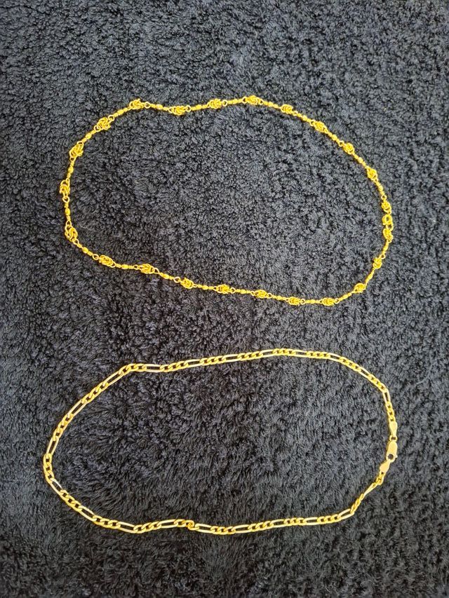 Collares bisutería color oro NUEVO