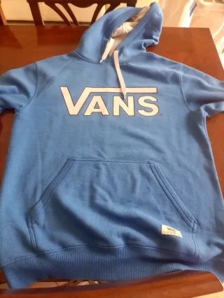 Felpa Vans Blu con Cappuccio