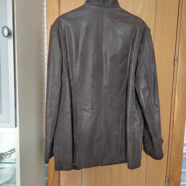 Parka Cuero Marrón Boston