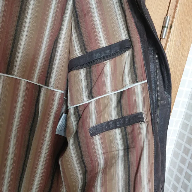 Parka Cuero Marrón Boston