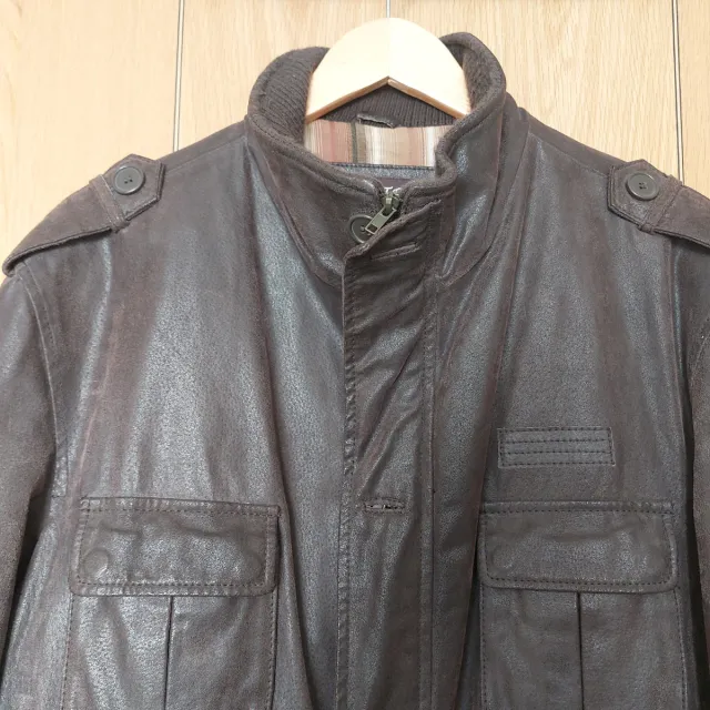 Parka Cuero Marrón Boston