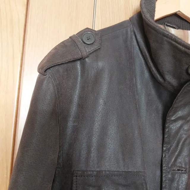 Parka Cuero Marrón Boston