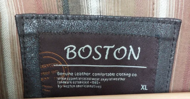 Parka Cuero Marrón Boston