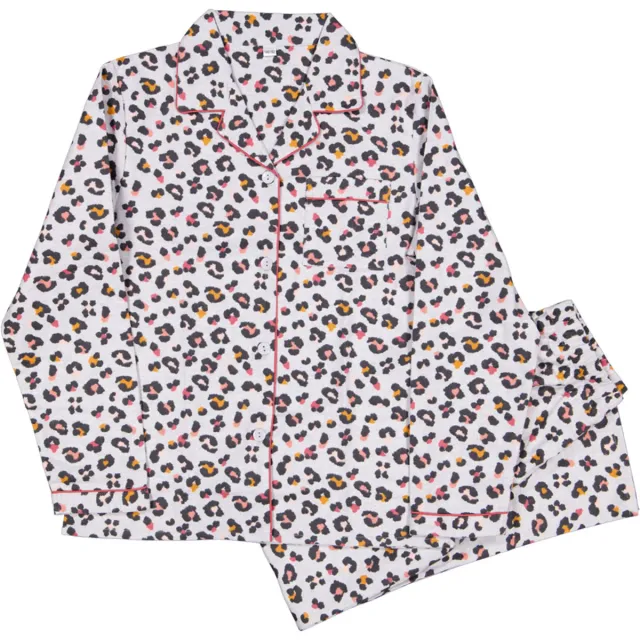 Pijama estampado leopardo talla 12-14 (nuevo)