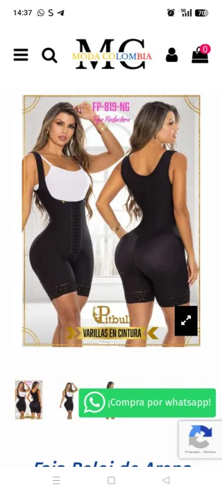 Faja Colombiana Reloj Arena Negra NEGOCIABLE