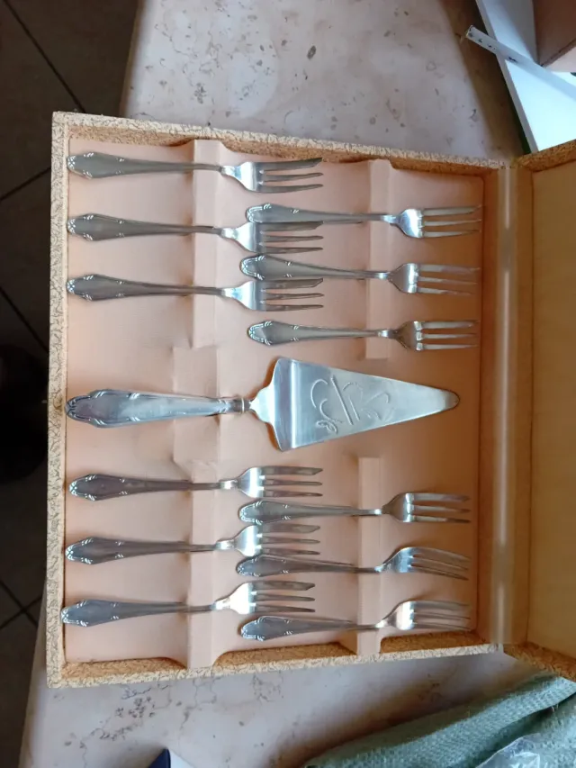 Set 12 forchettine ARG 1000 con paletta