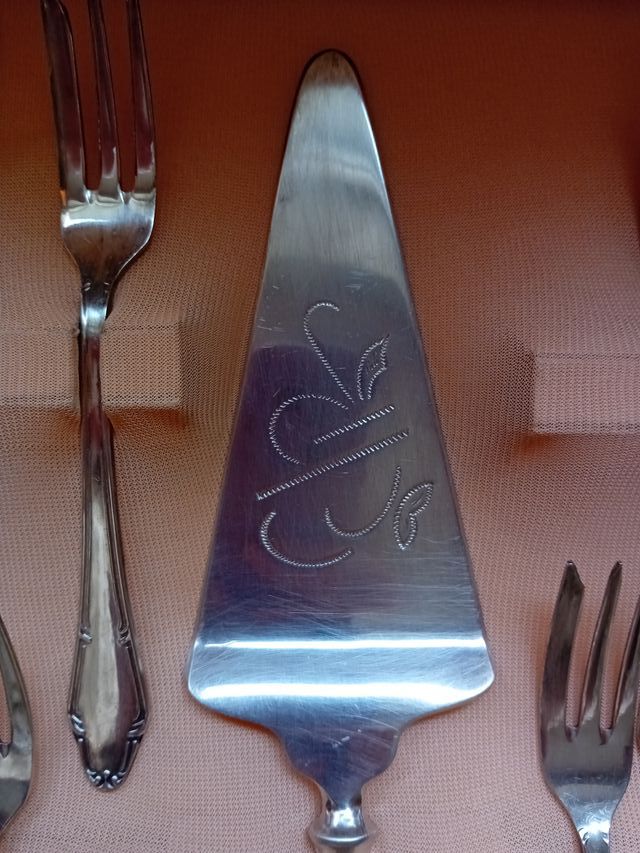 Set 12 forchettine ARG 1000 con paletta