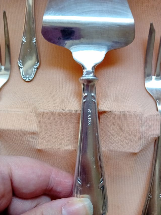 Set 12 forchettine ARG 1000 con paletta