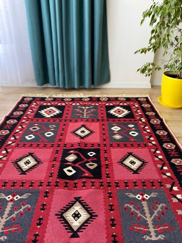 Tappeto in cotone etnico 160x250 cm