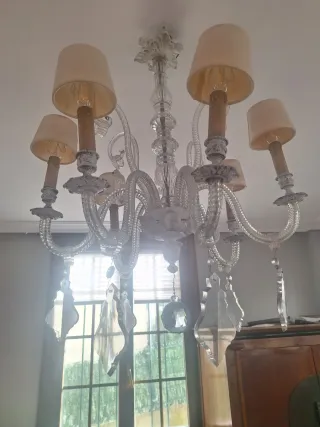 Lampadario veneziano in cristallo