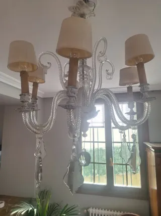 Lampadario veneziano in cristallo