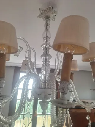 Lampadario veneziano in cristallo