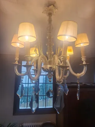 Lampadario veneziano in cristallo