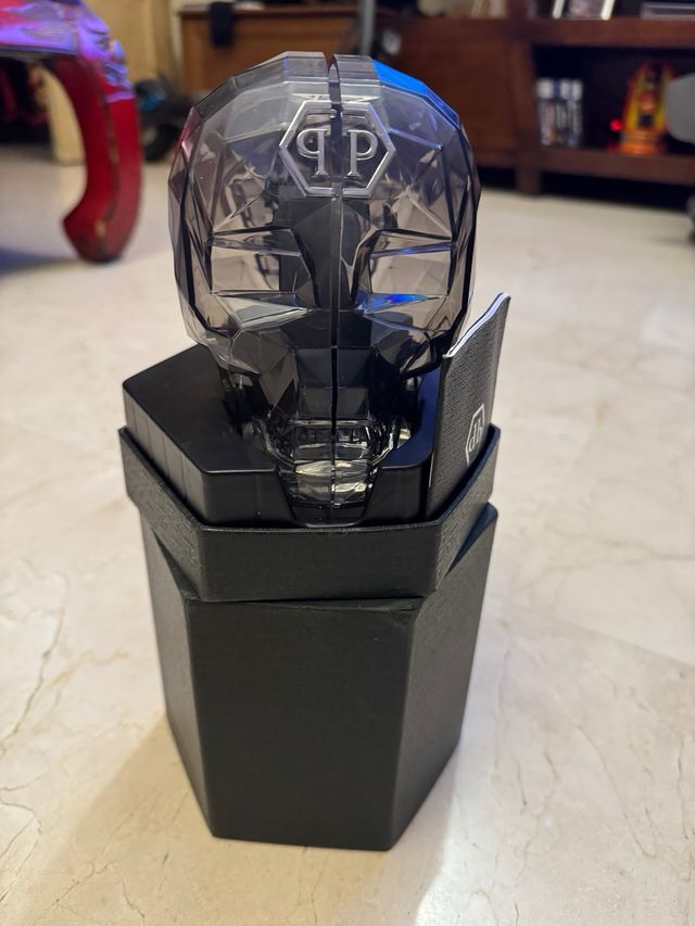 Caja Calavera Philipp Plein Negra y Plateada