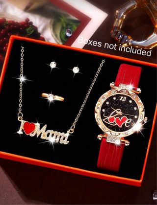 Reloj mujer y Conjunto de Joyas I Love Mom