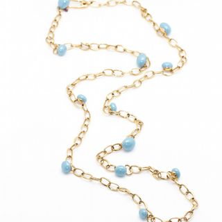 Collar Pomellato Capri Oro Amarillo Piedras Azules