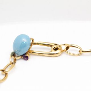 Collar Pomellato Capri Oro Amarillo Piedras Azules