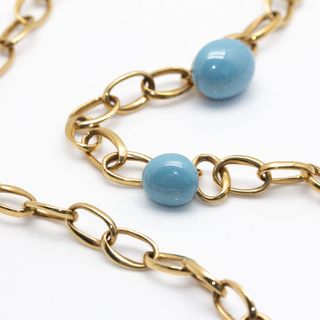 Collar Pomellato Capri Oro Amarillo Piedras Azules