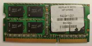 RAM Micron 2GB DDR3 1066MHz PC3-8500S