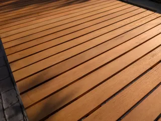 Mesa de jardín extensible madera