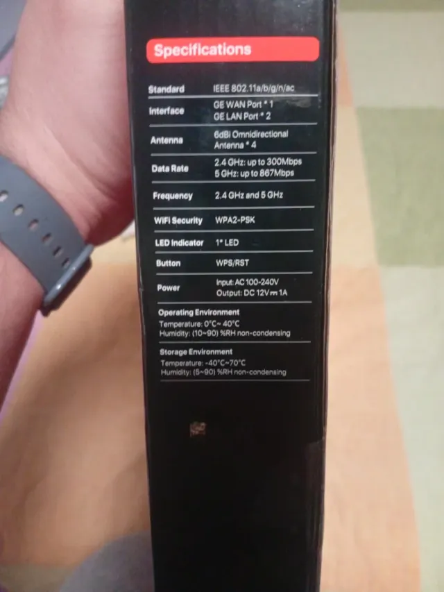 Router Tenda AC1200 Dual-band Wireless AC8