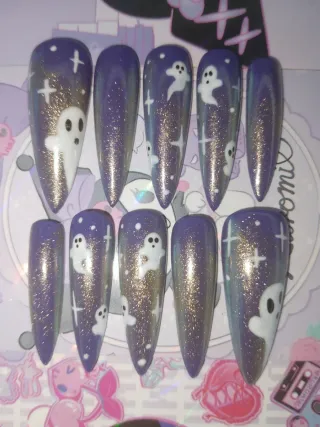 Uñas press on halloween