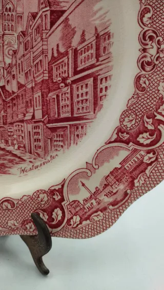 Plato Johnson Brothers Westminster Rojo