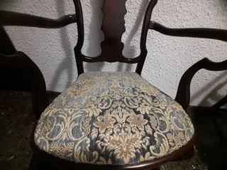 2 Sillas antiguas madera reposabrazos