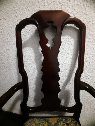 2 Sillas antiguas madera reposabrazos