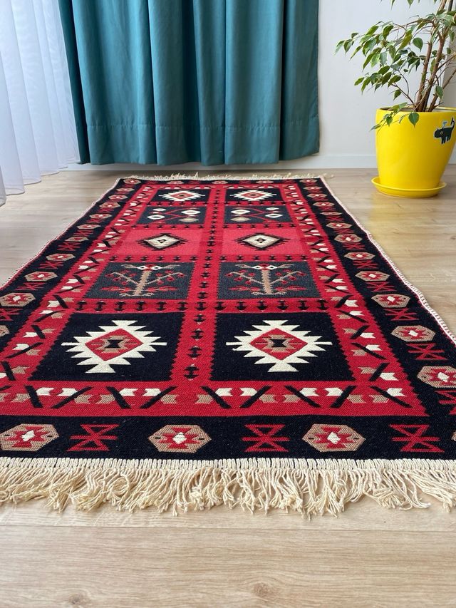 Tappeto in cotone etnico 80x150 cm