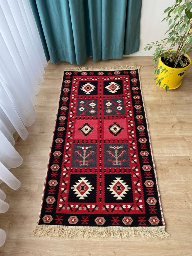 Tappeto in cotone etnico 80x150 cm