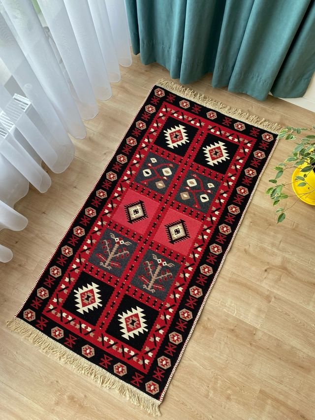 Tappeto in cotone etnico 80x150 cm