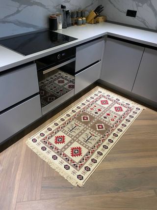 Tappeto in cotone etnico 80x150 cm