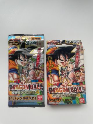 Dragon Ball JCC 4 Booster y Starter Box
