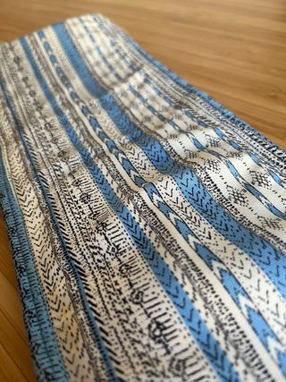 Parte de arriba bikini azul y blanco