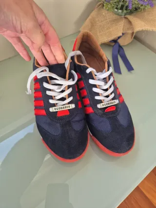 Zapatillas Dsquared2 Azul y Rojo