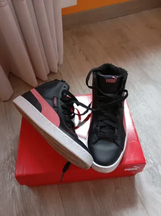 Zapatillas Puma Mujer Negras y Rosas