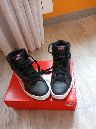 Zapatillas Puma Mujer Negras y Rosas