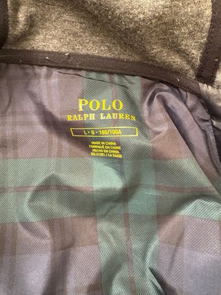 Chaqueta Polo Ralph Lauren Negra y Gris
