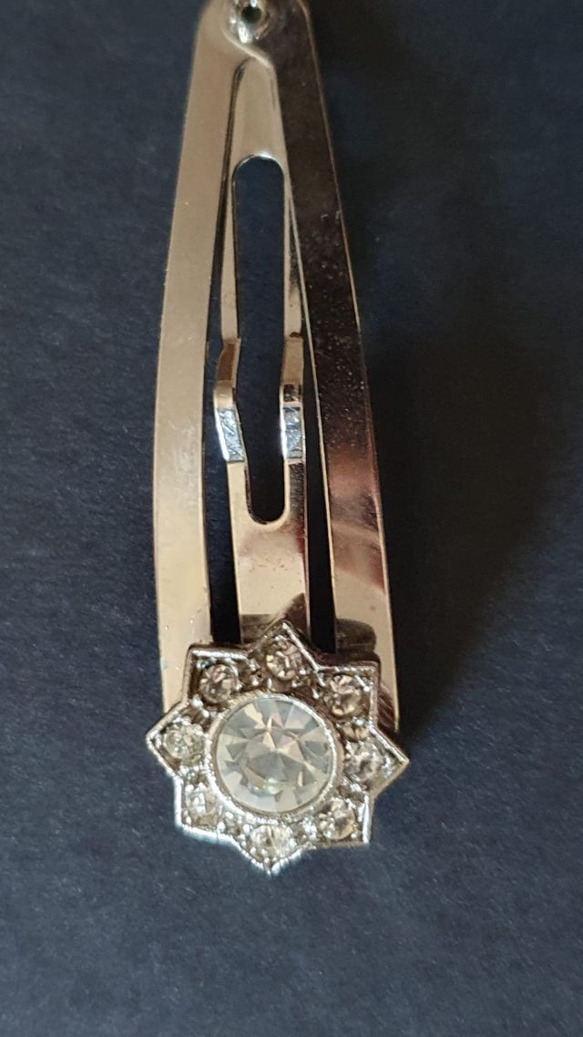 Pareja Horquillas Swarovski Plateadas