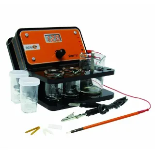 Máquina Galvanoplastia Berkem y baño de oro 18k