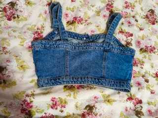 Top vaquero Pull&Bear bordado S